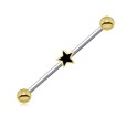 Small Enamel Star Industrial Piercing INDR-118s